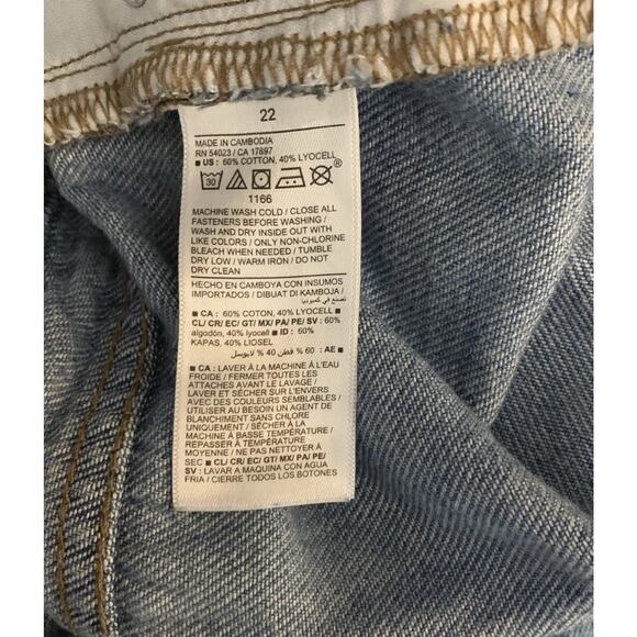 Old Navy Jeans Sky Hi Wide Leg Cargo Womens Plus Sz 22 Extra High Utility Grunge - Picture 4 of 10